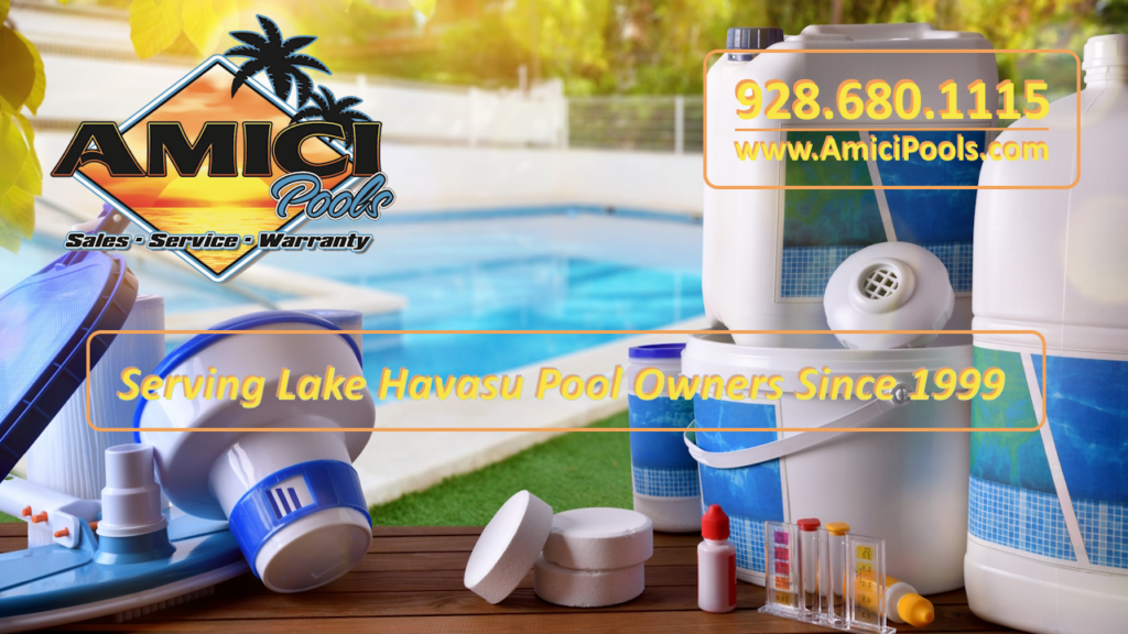 Bullhead City Pool Supply Store - Amici Pools. Pool supplies, pool chemicals, chlorine, pool equipment and pool toys