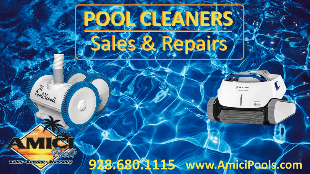Automatic pool cleaner sales, service and repairs including warranty repairs for Pentair, Jandy, Hayward and Zodiac pool cleaners in Kingman, Arizona