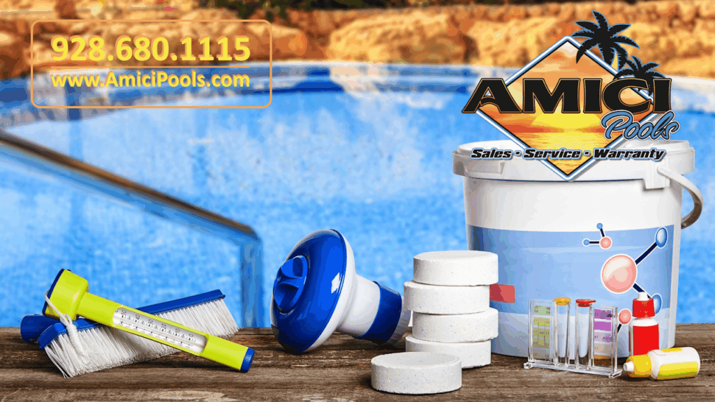 Fort Mohave and Mohave Valley, Arizona Pool Supply Store - Amici Pools. Pool supplies, pool chemicals, chlorine, pool equipment and pool toys